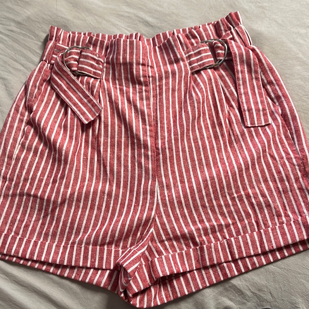 Ci Sono linen shirts light red and white strips